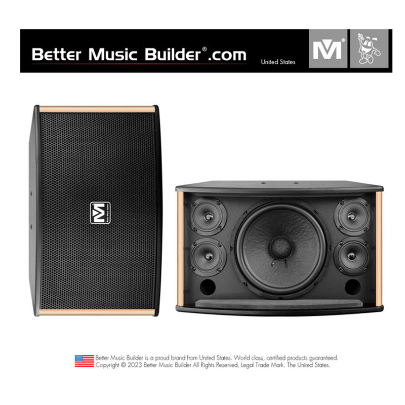 Better Music Builder (M) CS-610 G5 Pro 600W Karaoke Vocal Speakers (Pair)