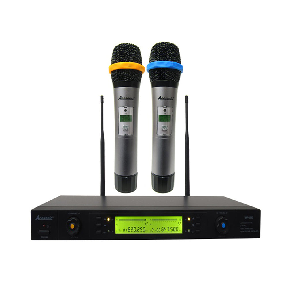 Acesonic UHF-5200 Dual Channel Wireless Microphone