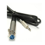 15Ft XLR 3P Female to 1/4" Mono Microphone Cable