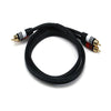 3ft Premium 2 RCA Plug/2 RCA Plug M/M 22AWG Cable - Black