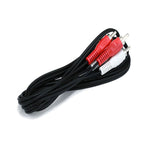 6ft 2 RCA Plug/2 RCA Plug M/M Cable - Black