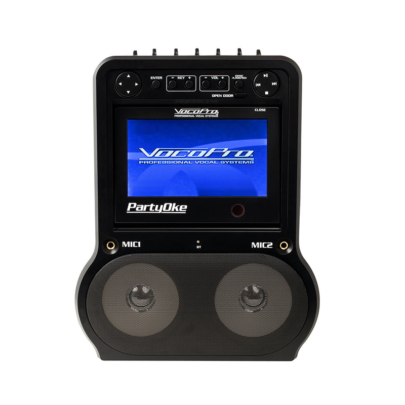 VOCOPRO | PartyOke CDG/DVD/Bluetooth Digital Karaoke System with 7" Display