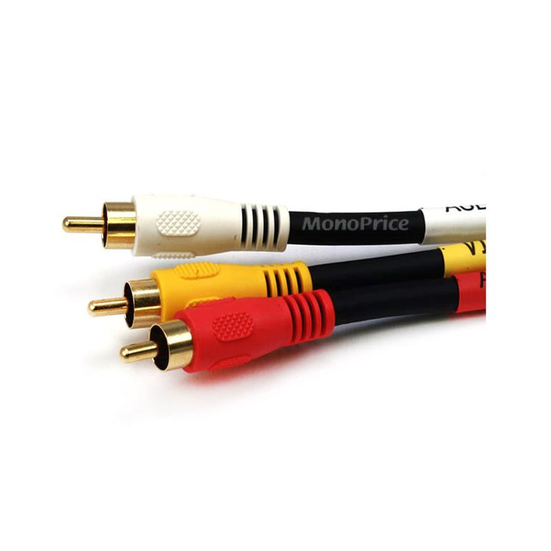 RCA Coaxial Composite Video and Stereo Audio Cable, 1.5ft