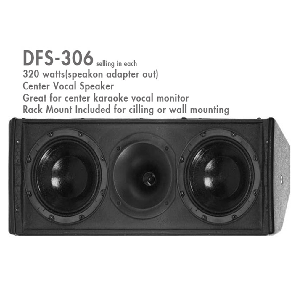 Better Music Builder (M) DFS-306 Monitor Speakers 320 Watts (Single)